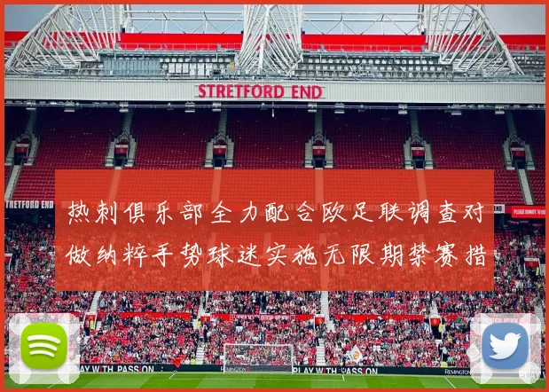 热刺俱乐部全力配合欧足联调查对做纳粹手势球迷实施无限期禁赛措施